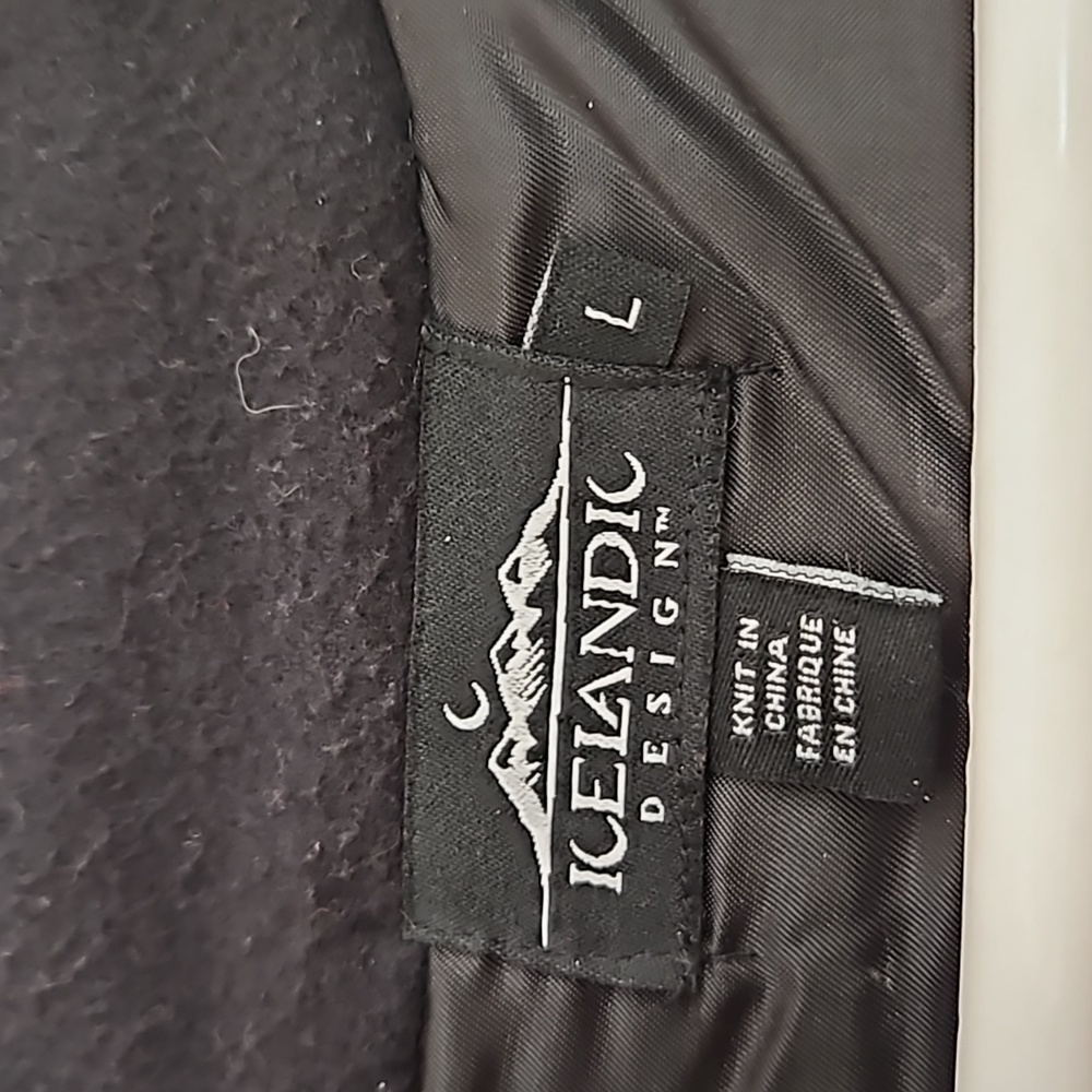 Icelandic Design 100% Wool Lined Zip Front Cardig… - image 3